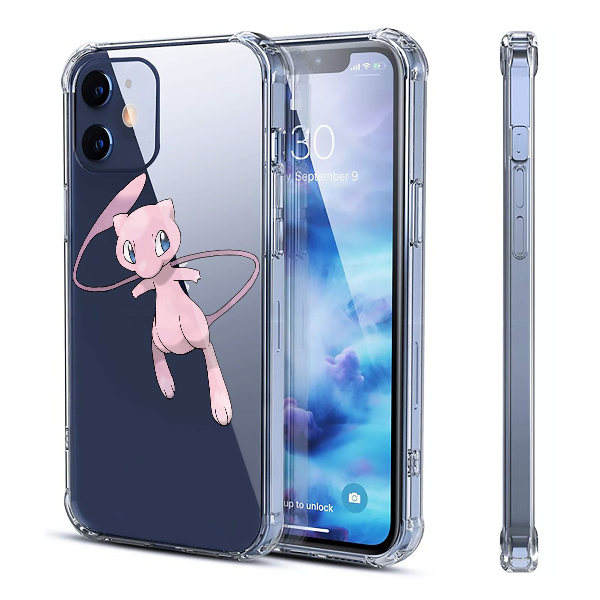 （画像用） ポケットモンスター Pokémon 【iPhone 12シリーズ対応】透明スマホケース（クリアソフトケース）